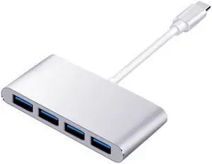 1Pcs USB C 4 Ports OTG USB 3.0 DC 5V Power Adapter Type C Splitter For Macbook Xiaomi Laptop Accessories