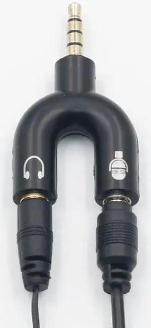 1Pcs SUOZUN Y shape 3.5mm Stereo Splitter Audio Male to Earphone Headset + Microphone Adapter for PC IPhone Smartphone Mobile Phone