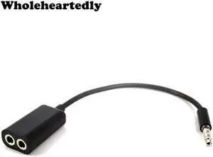 1Pcs Male to Dual Female Jack 3.5 mm Audio cables Splitter adapter two lovers Plug Stereo earphone headphone For iPhone Samsung
