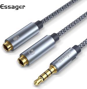 1Pcs Headphone Splitter 3.5mm Audio Cable 3.5 mm Splitter Adapter Male to 2 Female Jack AUX Cable for iPhone Xiaomi Redmi MP3