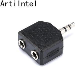 2pcs Get 3pcs 3.5mm Audio Stereo Jack 1 Male to 2 Female Headphone Audio Splitter Adapter for MP3 Headset Car Phone Speaker