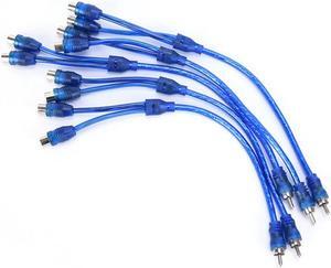 1Pcs Fashion Rca Audio Cable "Y" Adapter Splitter 1 Male To 2 Female Audio Line Plug