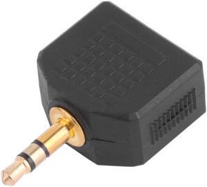5pcs/set Gold Plated 3.5mm Male Stereo to Dual 3.5mm Female Jack Y Splitter Audio Adapter Converter Connector for Phone Computer