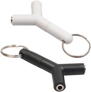2Pcs 3.5mm Male to 2 Female Stereo Audio Headphone Earphone Splitter Adapter for Samsumg iPhone Xiaomi Huawei LG MP3 Player
