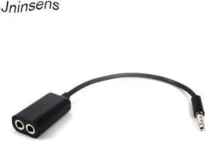 1Pcs Common 3.5mm Jack to Dual 3.5mm slot Cable male to Dual Female Audio Splitter adapter two lover Plug Stereo earphone YIQdrqX