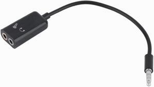 1Pcs 3.5mm Headphone Microphone Stereo Audio Splitter Adapter Cable