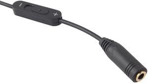 1Pcs 3.5mm Male to 2 Female Stereo Audio Y Splitter Adapter Cable w/ Volume Control BC