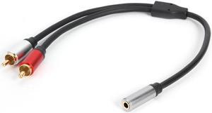 1Pcs 0.3m 3.5mm 2 RCA Male to Female Jack Audio Cable Y Splitter Adapter Wire for Home Theater iPhone Headphone RCA Audio Cable