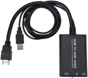 1Pcs HDMI to HDMI + Optical Fiber (SPDIF) Converter Adapter Audio Extractor Converter Audio Splitter Adapter