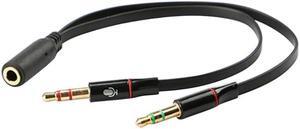 1Pcs Headphone Splitter Audio Cable 3.5mm Female to 2 Male Adapter Aux Cable Extension Wire Cord Adapter Aux Cable