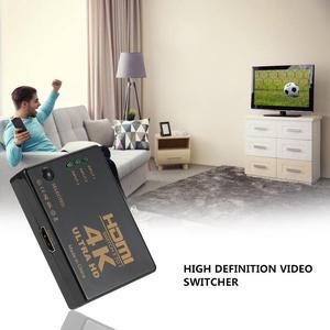 1Pcs HDMI Switch Splitter 3 In 1 Out Ultra HD Audio Video Converter Adapter HDMI Playing Device Splitter Box