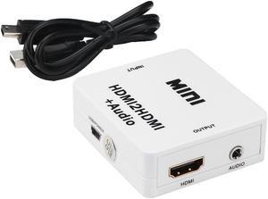 1Pcs HDMI2HDMI + Audio HDMI to HDMI Video Converter Splitter Digital Analog Adapter For Xbox For PS3 For DVD Hdtv