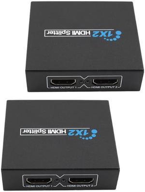 1Pcs 1x2 HDMI Splitter Extender 2 Port HDMI Audio Video v1.3b 1080p Splitter Adapter for HD TV PS3 3D Display HDMI Splitter Extender