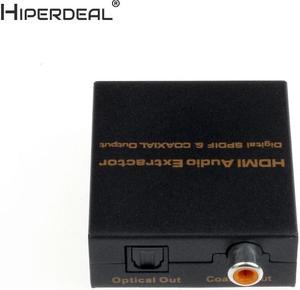 1Pcs HIPERDEAL HDMI To Digital Optical Spdif Coaxial Audio Extractor Converter Splitter