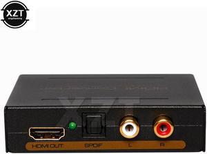 1Pcs HDMI to RCA HDMI Audio Extractor Converter HDMI to HDMI SPDIF L/R Audio adapter 5.1CH Spdif Splitter 1080P/4K US/EU Plug cable