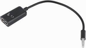 1Pcs sell 3.5mm Headphone Microphone Stereo Audio Splitter Adapter Cable