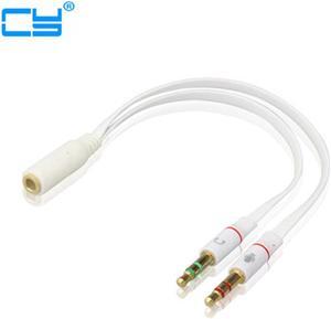 1Pcs 3.5mm Audio splitter Computer headphone audio 2 in 1 adapter jack