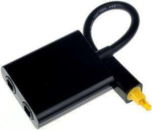 1Pcs Mini USB Digital Toslink Optical Fiber Audio 1 to 2 Female Splitter Adapter Micro Usb Cable Accessory