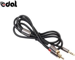 1Pcs Professional 3.5 mm to 2 RCA Audio Cable AUX Splitter 3.5mm Stereo Male to Male 2 RCA Adapter Speaker Cable