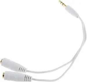 1Pcs 1 into 2 3.5mm Earphone Y Splitter Cable Jack Male to Double Female Adapter Headphone Extension Cable For Computer Phone Speaker