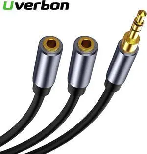 1Pcs Splitter Headphone Cable For Computer 3.5mm Female to 2 Male 3.5mm Audio Connector Male to Dual Female 3.5 AUX Audio Adapter