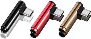 1Pcs Type C to 3.5mm Jack Audio Adapter Right Angle Converter Type C AUX Audio Splitter for xiaomi 6 Letv / 2.2 pro / max 2 / pro 3