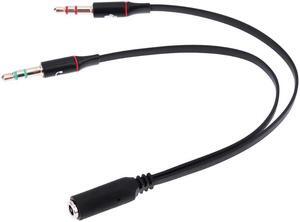 1Pcs Universal 3.5mm Stereo Audio Male to 2 Female Headset Mic Y Splitter Cable Adapter Connector for Mobile phone earphone