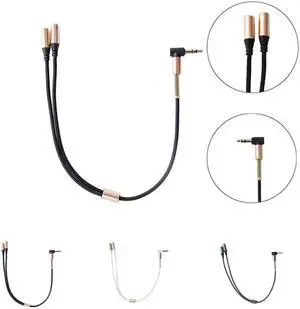 1Pcs 3.5mm 1 To 2 Dual Y Splitter Cable Adapter Earphone Headphone phone Splitter Cord Phone to connect with audio device