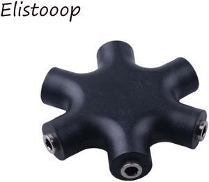 1Pcs Aux Earphone Splitter Audio Cable Adapter Converter 1 Male to 5 Female Earphone Port 3.5mm Jack Aux Music Sound Output Cables