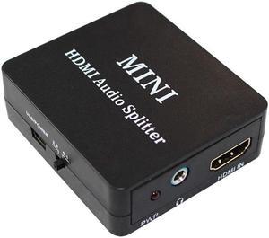 1Pcs HDMI Audio Splitter Adapter HDMI to HDMI and Optical TOSLINK SPDIF +R/L analog audio Converter