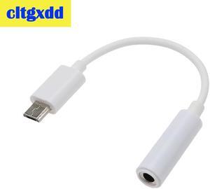 1Pcs cltgxdd Micro USB Jack to 3.5mm Headphone Earphone Headset earphone Adapter Audio Cable Cord Lead