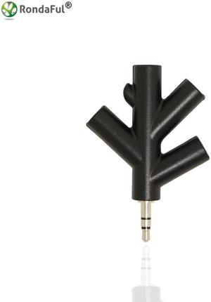 1Pcs 3.5mm 4 Way Port Aux Audio Spliter Multi Headphone Earphone Adapter Converter 1 Male to 2 3 4 Female