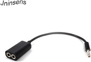 1Pcs 1 Male to 2 Dual Female Earphone Headphone Splitter Cable Standard 3.5mm Jack Universal Audio Cable Y Splitter Adapter Plug