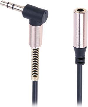 1Pcs 3.5mm Male to Female Stereo L Audio Extension Cable Headphone Cables Audio Wire Splitter Adapter Cable for Multimedia MP3 MP4