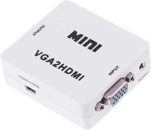 1Pcs HD 1080P VGA Audio to HDMI VGA to HDMI Video Converter Adapter Splitter