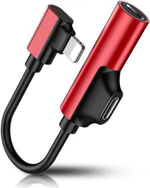 1Pcs 2 in 1 Audio Adapter For iPhone Xs 9 X 7 8 Plus Charging Audio Charger Adapter For iPhone 6S Jack To Earphone Splitter