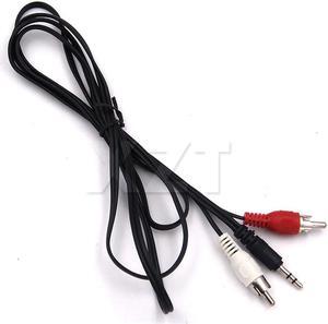 1Pcs 3.5mm Plug Jack to 2 RCA Male Stereo Audio Cable Adapter Y Splitter Converter