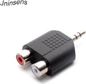 2 pcs/lot 3.5mm Jack Stereo Male To 2 RCA Plug Female Adapter M/F Y Splitter RCA Audio Adapter Connector 3.5mm Audio Cable