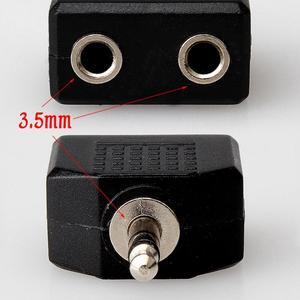 1Pcs Audio Earphone Headphone Splitter Adapter 3.5mm to 2 Earbuds Stereo Headset