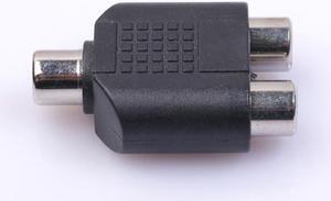 1Pcs HL RCA Splitter 1 Female To 2 Female AV Audio Video Y Adapter Converter oct17