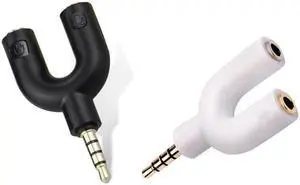 1Pcs Y Shape 3.5mm Earphone Splitter Adapter 1 to 2 Female Audio Converter Stereo Adapter for PC/MP3 Phone Headphone Audio Cable