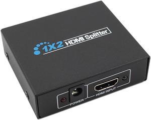 1Pcs HDMI Splitter Full HD 1080p Video HDMI Switch Switcher 1X2 2 Port HDMI Audio Amplifier Display For HDTV DVD PS3