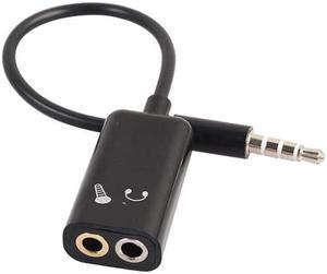 1Pcs Useful 3.5mm Stereo Splitter Audio Male to Earphone Headset + Microphone Adapter