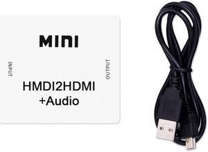 1Pcs 1080P Mini HDMI to HDMI with Audio Converter HDMI2HDMI HD extractor Adapter switcher For PC Laptop HDTV Projector Audio Splitter