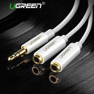 1Pcs Ugreen Jack 3.5mm Earphone Splitter Cable for iPhone Samsung Computer 3.5mm 1Male to 2 Female headphone Audio Splitter Adapter