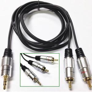 3.5mm to RCA Audio Cable 20 ft, Braided RCA to 3.5mm AUX to 2-Male RCA  Audio Auxiliary Stereo Y Splitter Cable 1/8 to RCA Stereo Cable Audiophiles