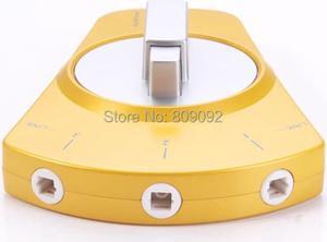 1Pcs The 1 to 3 Digital Audio Optical Fiber Cable Toslink 3 Way Selector Switch Splitter Adapter for DVD CD player