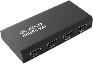 1Pcs 4K HDMI 1x4 2160P Splitter Full HD 1080P Amplifier HDMI Switch Switcher 1 in 2/4 Out Converter adapter For HDTV