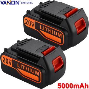 2Pack 20V Lithium-ion Battery for BLACK+DECKER 20 Volt LBXR20