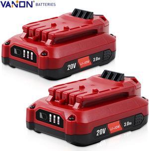 2PACK 20V For Craftsman V20 Li-Ion Battery CMCB204 CMCB202 CMCB201 20Volt CMCB206 CMCB205 20V 3.0AH Cordless Power Tools